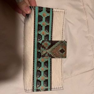 Hair on hide handmade wallet